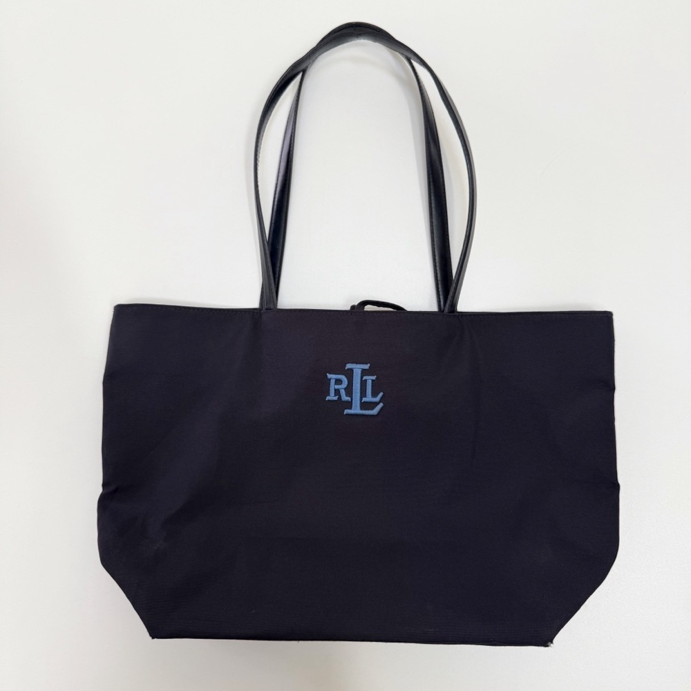 Ralph Lauren Dark Navy Blue Women’s Tote Bag with Blue Logo - Picture 2 of 8